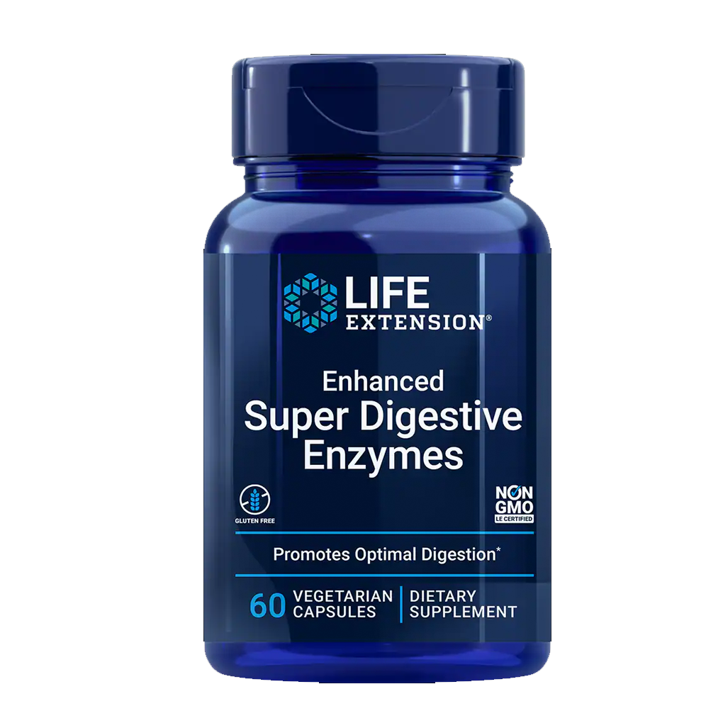 Life Extension Enhanced Super Digestive Enzymes / 60 Vegetarian Capsules
