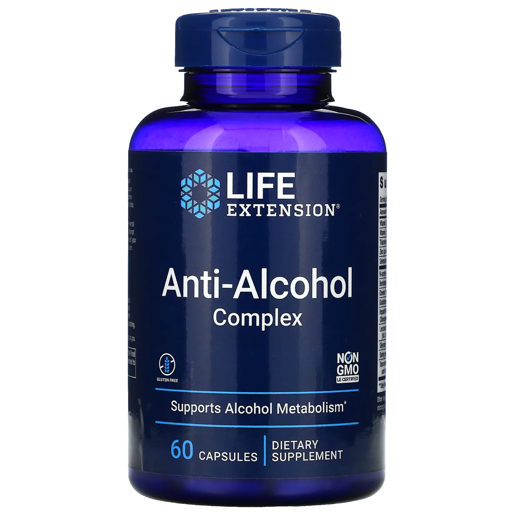 Life Extension Anti-Alcohol Complex / 60 Capsules