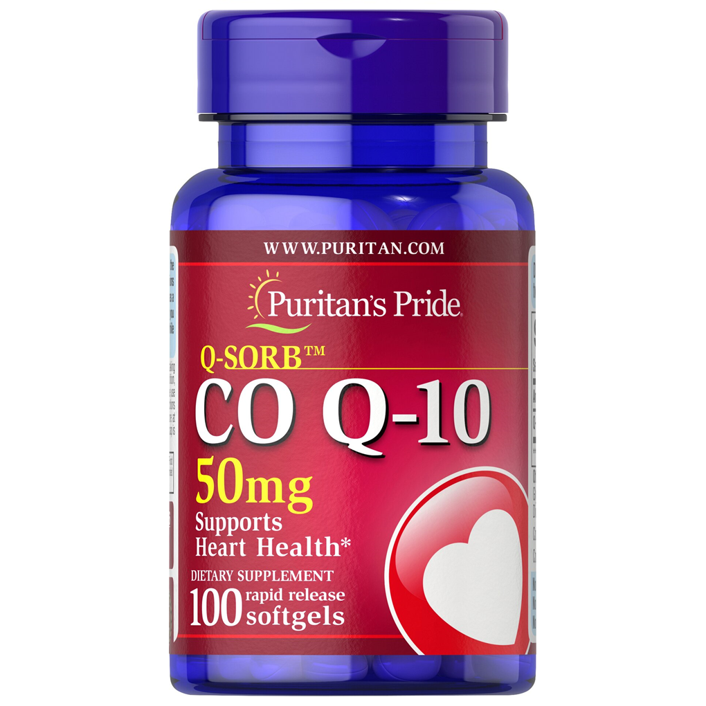 Puritan's Pride  Q-SORB™  Co Q-10  50 mg / 100 Rapid Release Softgels