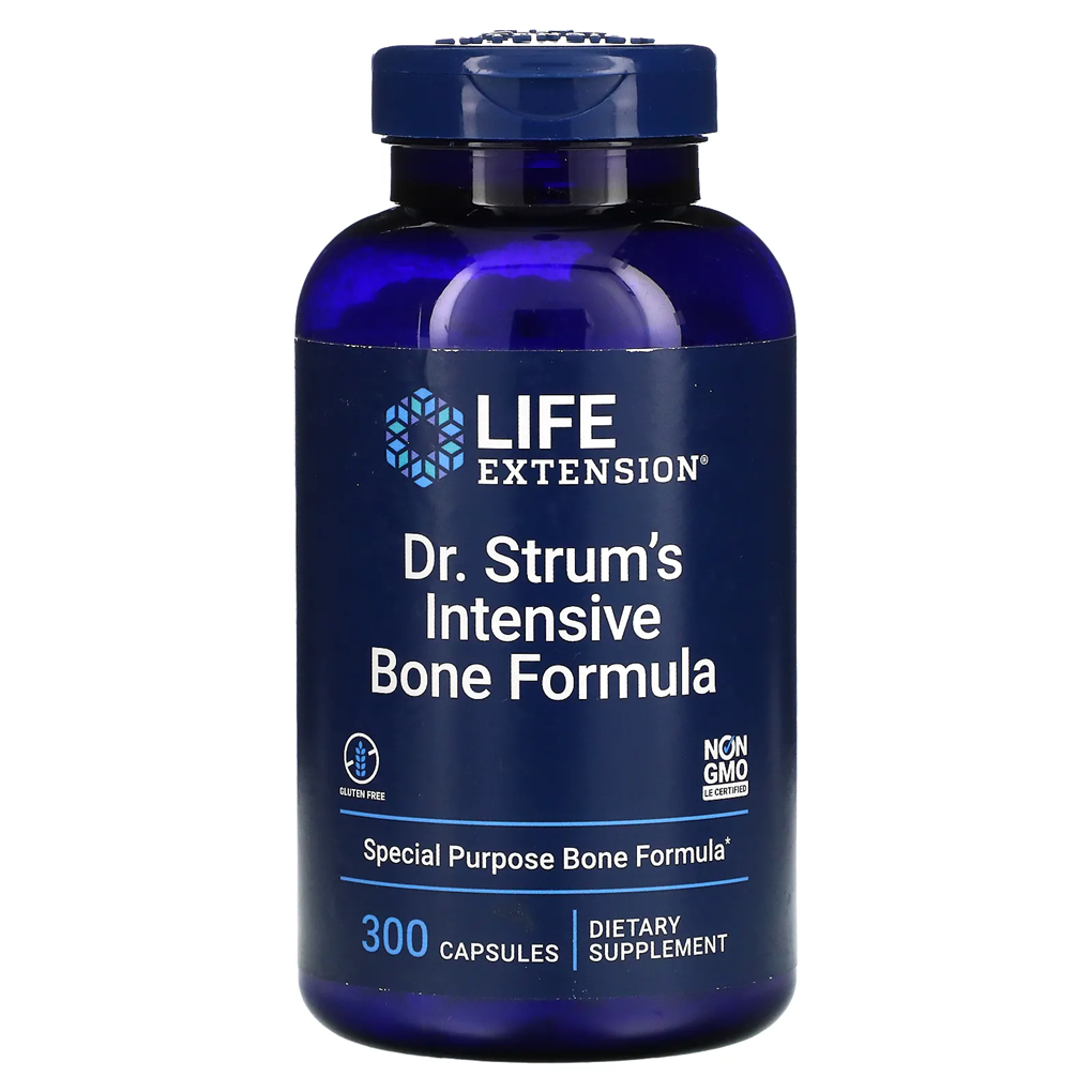 Life Extension  Dr. Strum's Intensive Bone Formula / 300 Capsules