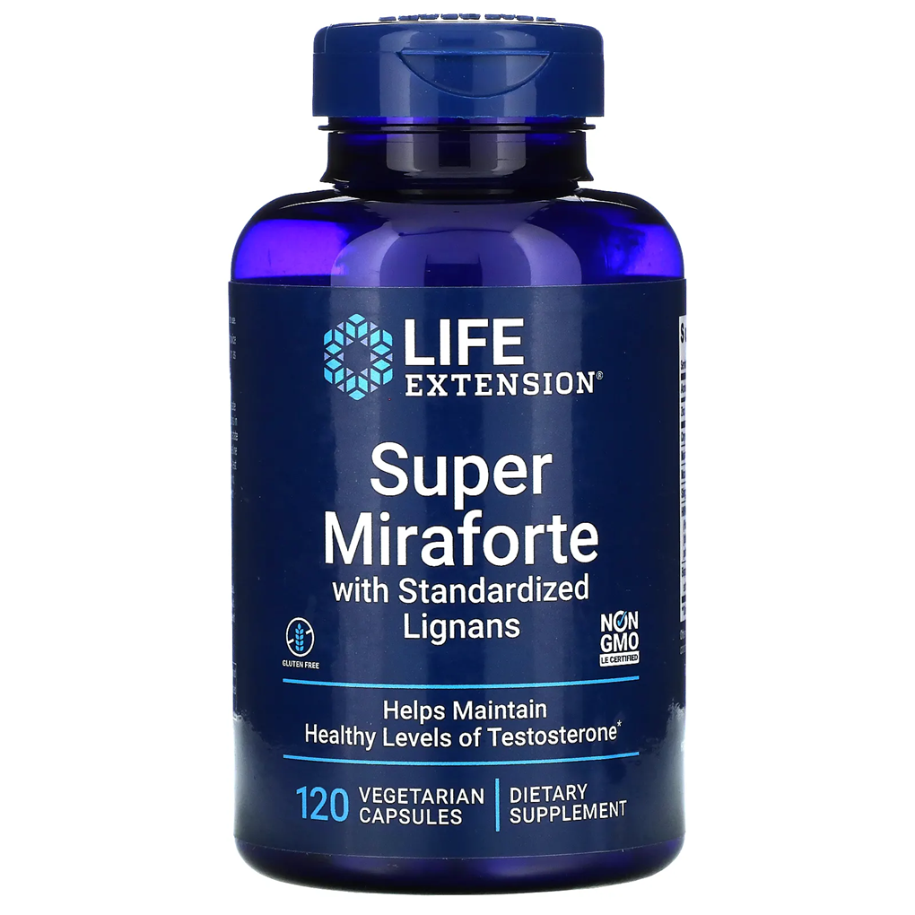 Life Extension Super Miraforte with Standardized Lignans / 120 Vegetarian Capsules
