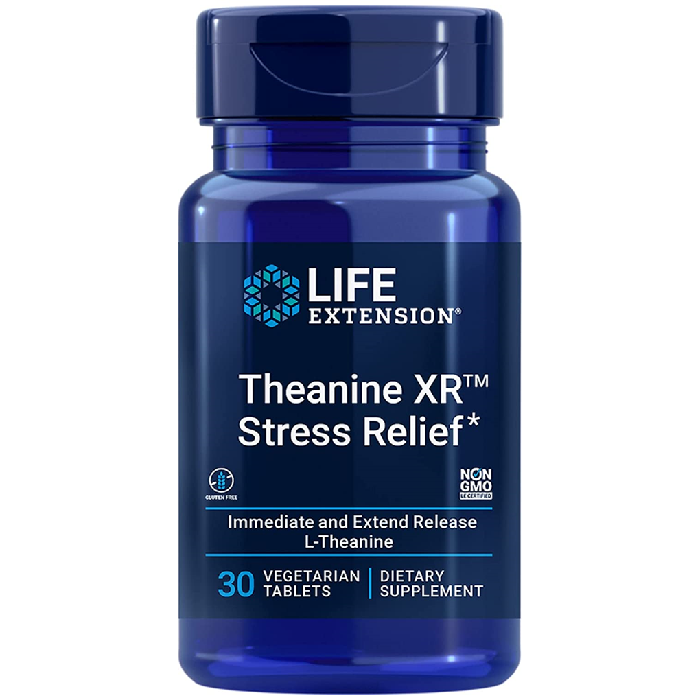 Life Extension  Theanine XR™ Stress Relief / 30 Vegetarian Tablets