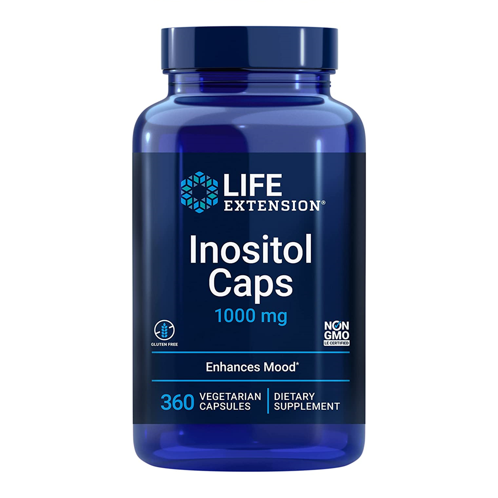 Life Extension Inositol Caps 1000 mg / 360 Vegetarian Capsules