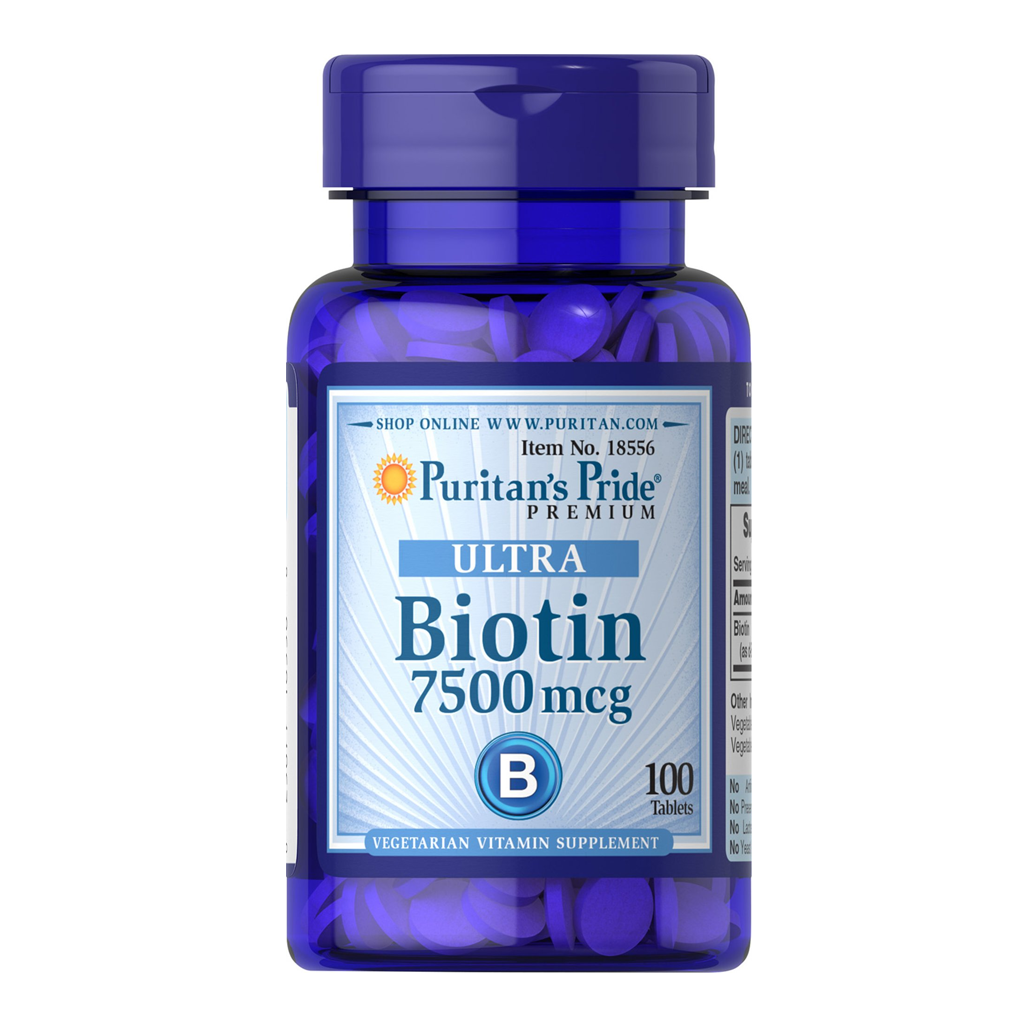 Puritan's Pride Biotin 7500 mcg / 100 Tablets