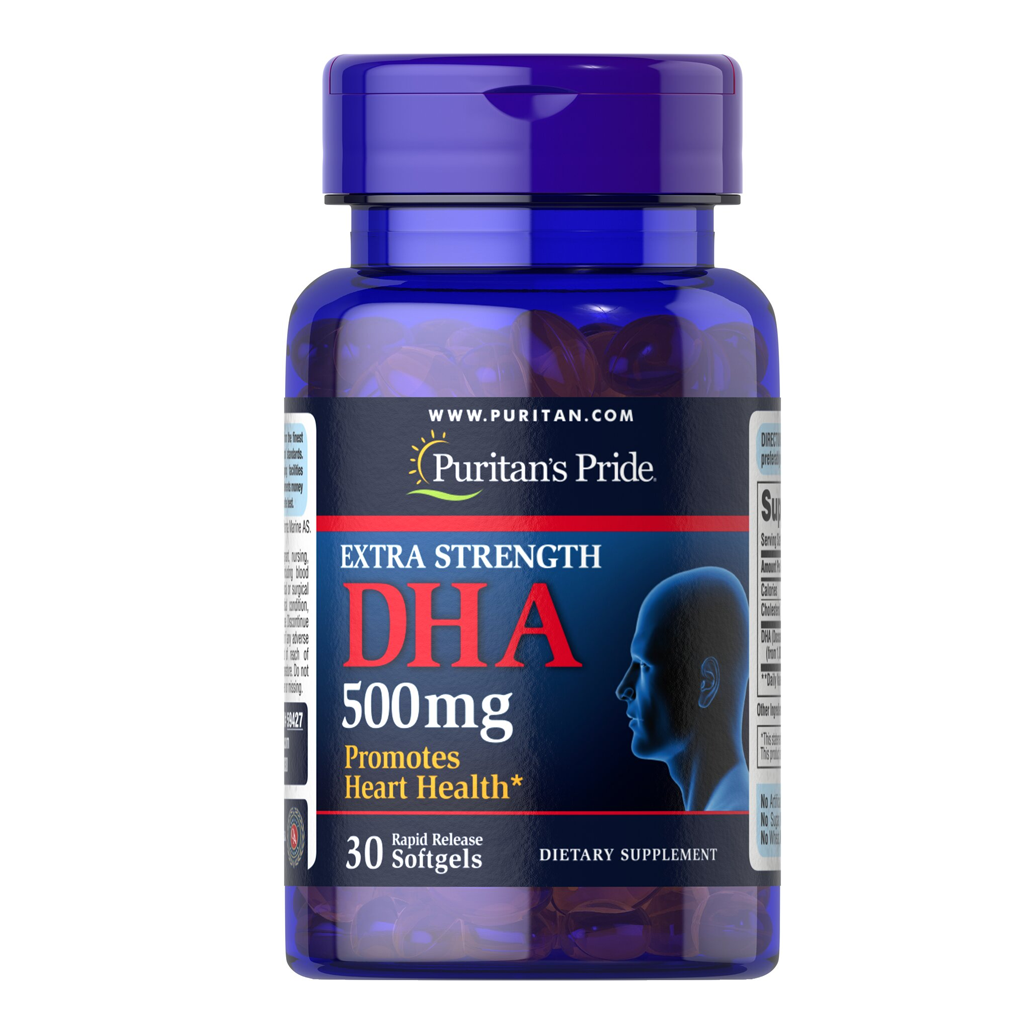 Puritan's Pride Extra Strength DHA 500 mg / 30 Softgels
