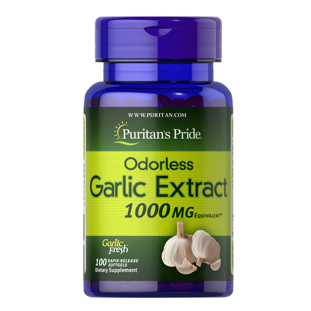 Puritan's Pride Odorless Garlic 1000 mg / 100 Rapid Release Softgels