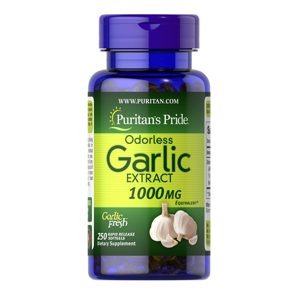 Puritan's Pride Odorless Garlic 1000 mg / 250 Rapid Release Softgels