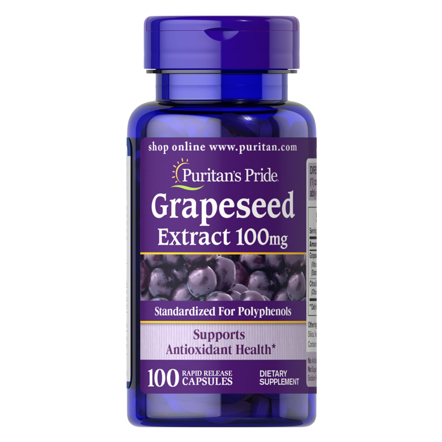 Puritan's Pride Grapeseed Extract 100 mg  / 100 Capsules