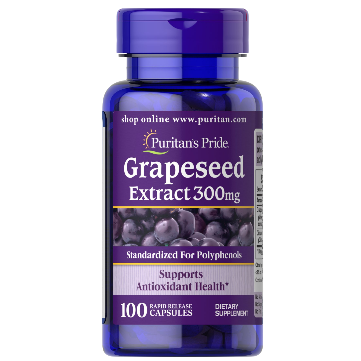 Puritan’s Pride Grapeseed Extract 300 mg / 100 Capsules