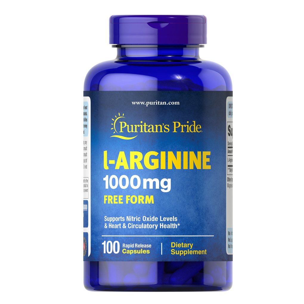 Puritan's Pride L-Arginine 1000 mg / 100 Capsules