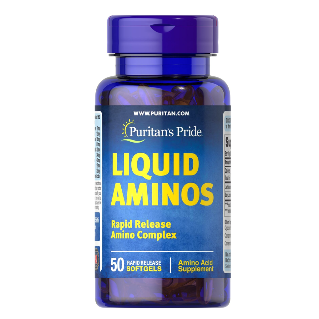 Puritan’s Pride Liquid Aminos / 50 Softgels