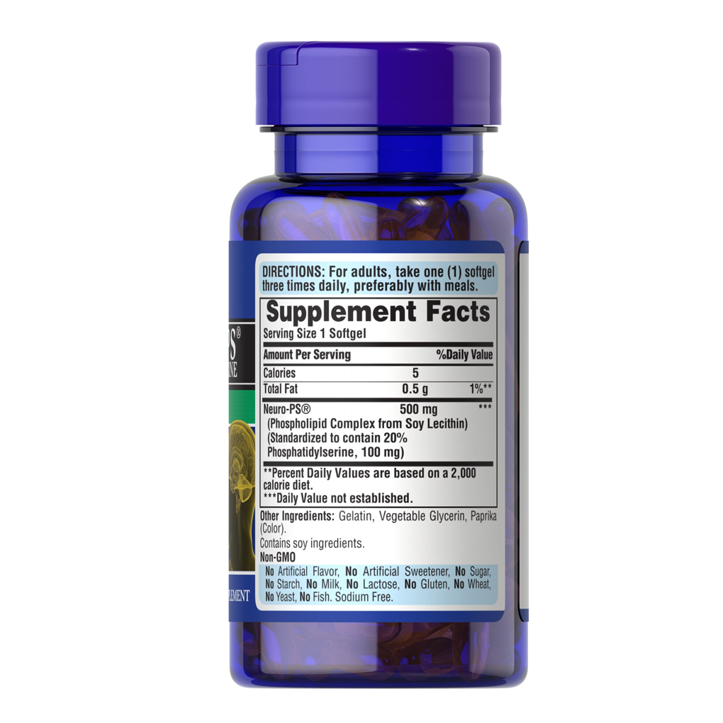 Puritan's Pride  Neuro-PS (Phosphatidylserine) 100 mg / 60 Softgels