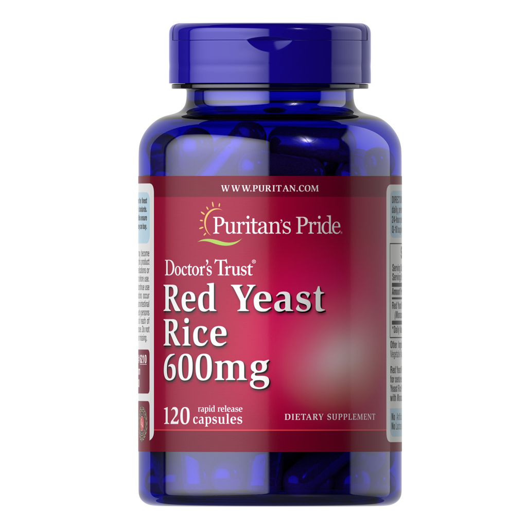 Puritan's Pride Red Yeast Rice 600 mg / 120 Capsules