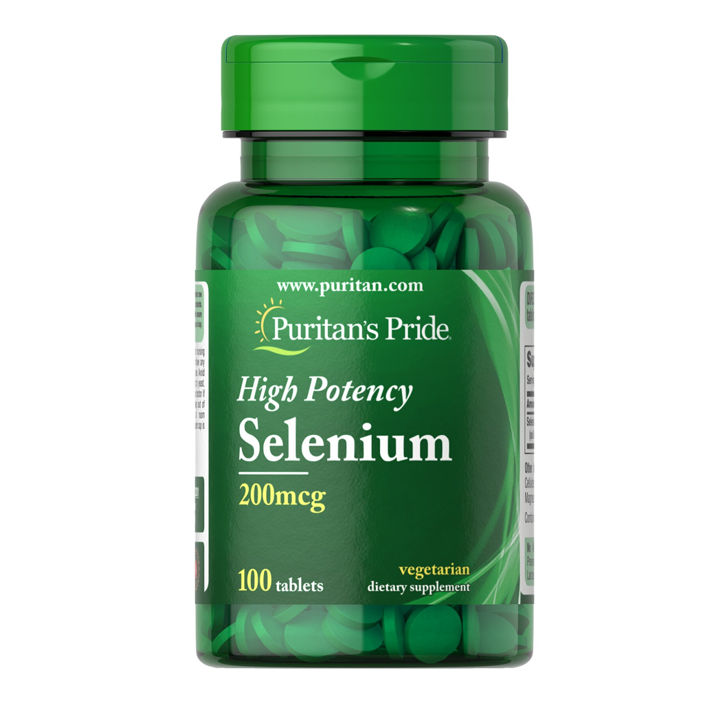 Puritan's Pride Selenium 200 mcg / 100 Tablets