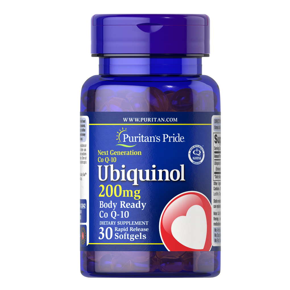 Puritan's Pride Ubiquinol 200 mg / 30 Rapid Release Softgels