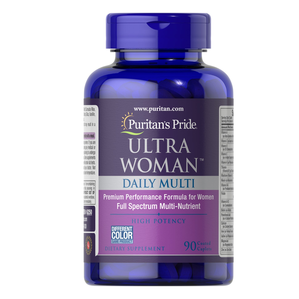 Puritan’s Pride Ultra Woman™ Daily Multi Timed Release / 90 Caplets