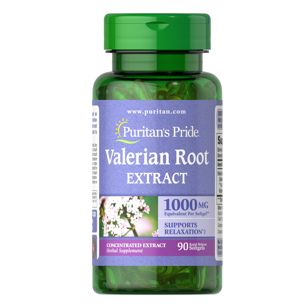 Puritan's Pride Valerian Root 1000 mg / 90 Softgels