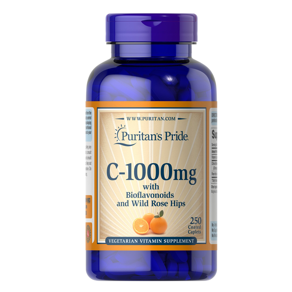 Puritan's Pride Vitamin C-1000 mg with Bioflavonoids & Rose Hips / 250 Caplets