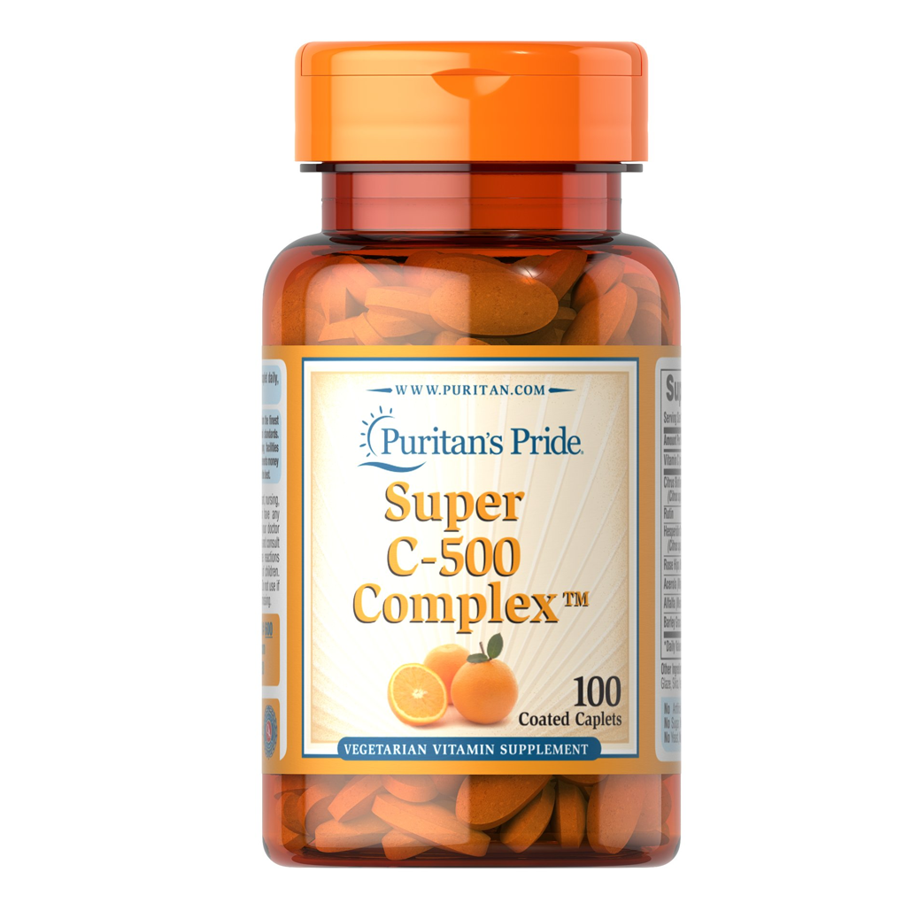 Puritan's Pride Vitamin C-500 Complex / 100 Coated Caplets