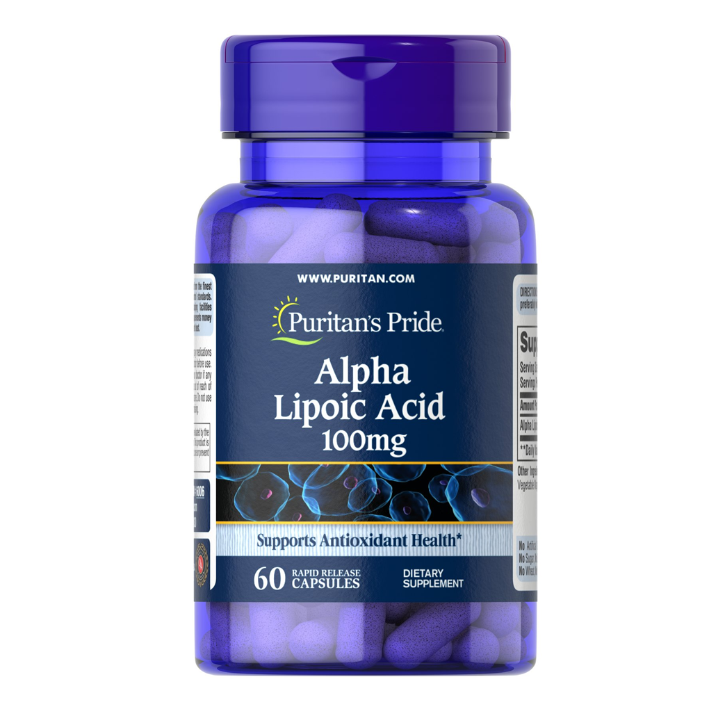 Puritan's Pride Alpha Lipoic Acid 100 mg / 60 Capsules