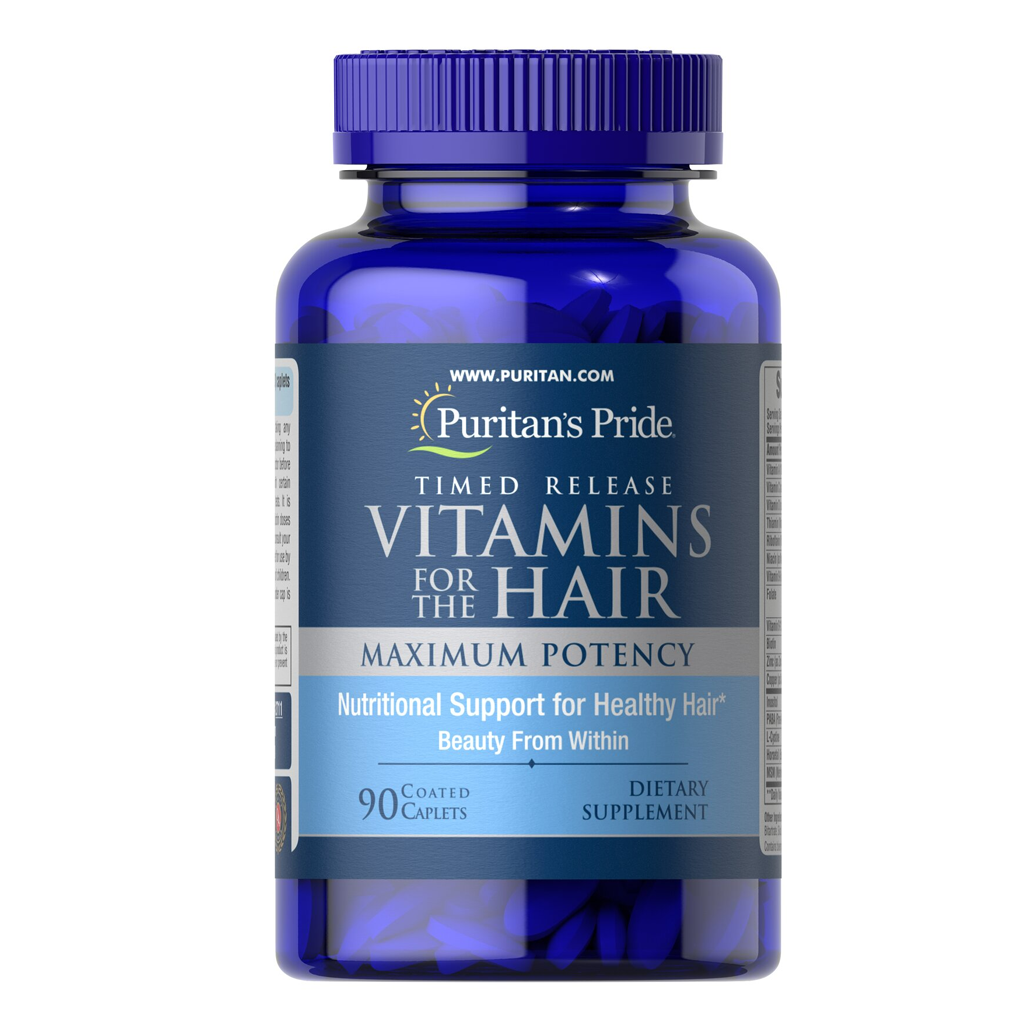 Puritan's Pride Vitamins for the Hair Timed Release / 90 Caplets