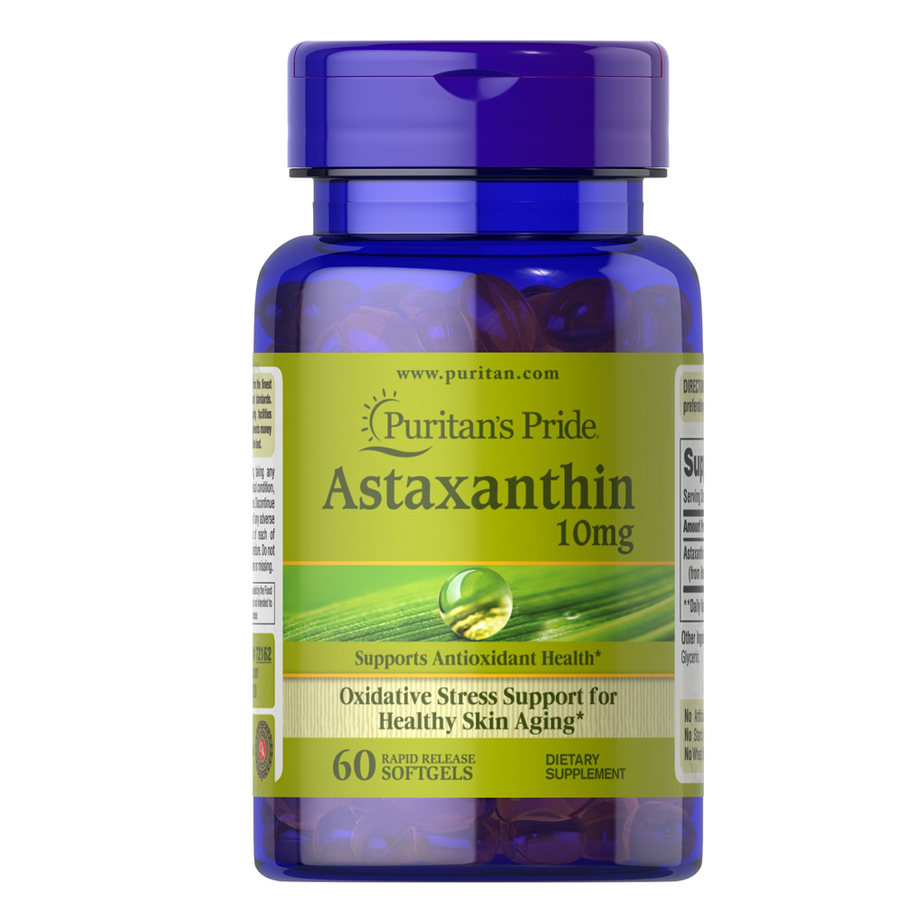 Puritan's Pride Natural Astaxanthin 10 mg  / 60 Softgels