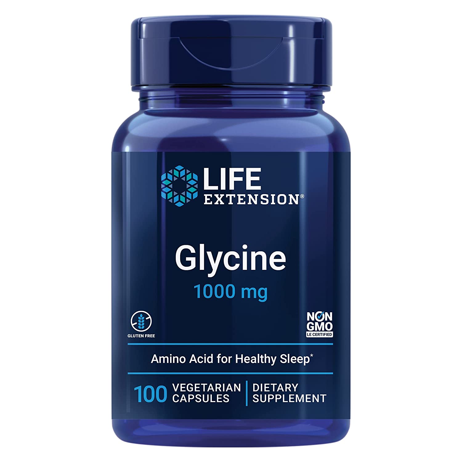 Life Extension  Glycine 1000 mg / 100 Vegetarian Capsules