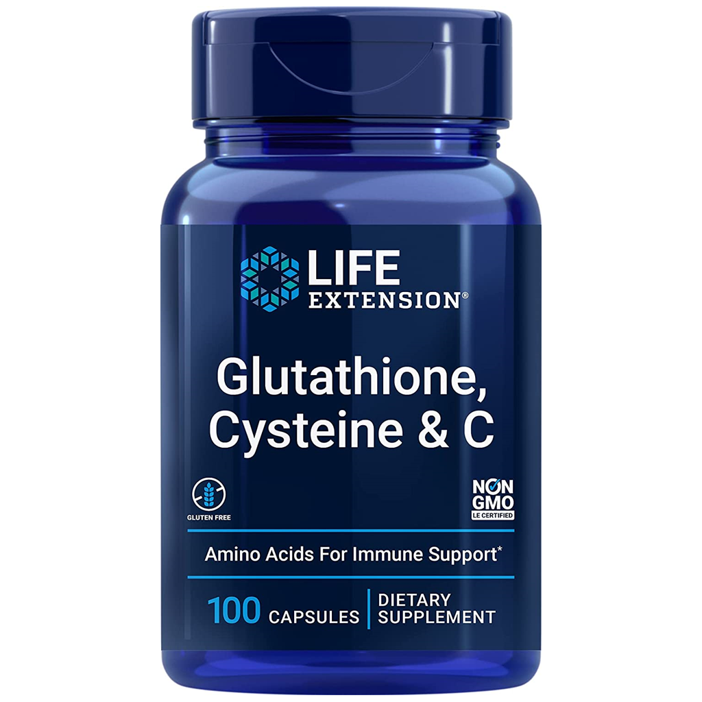 Life Extension  Glutathione, Cysteine & C / 100 Capsules