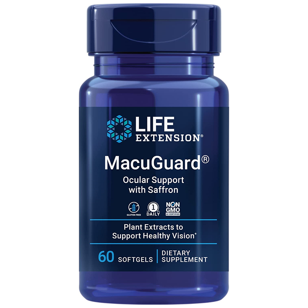 Life Extension  MacuGuard® Ocular Support with Saffron / 60 Softgels