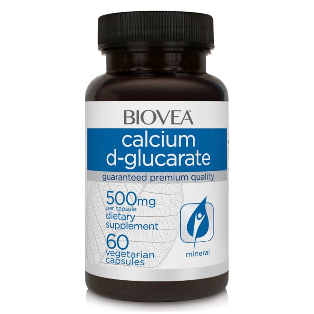 BIOVEA  CALCIUM D-GLUCARATE 500 mg / 60 Vegetarian Capsules