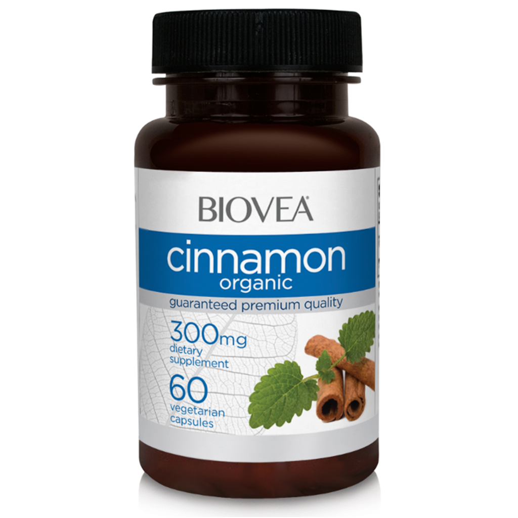 BIOVEA  CINNAMON (Organic) 300 mg / 60 Capsules
