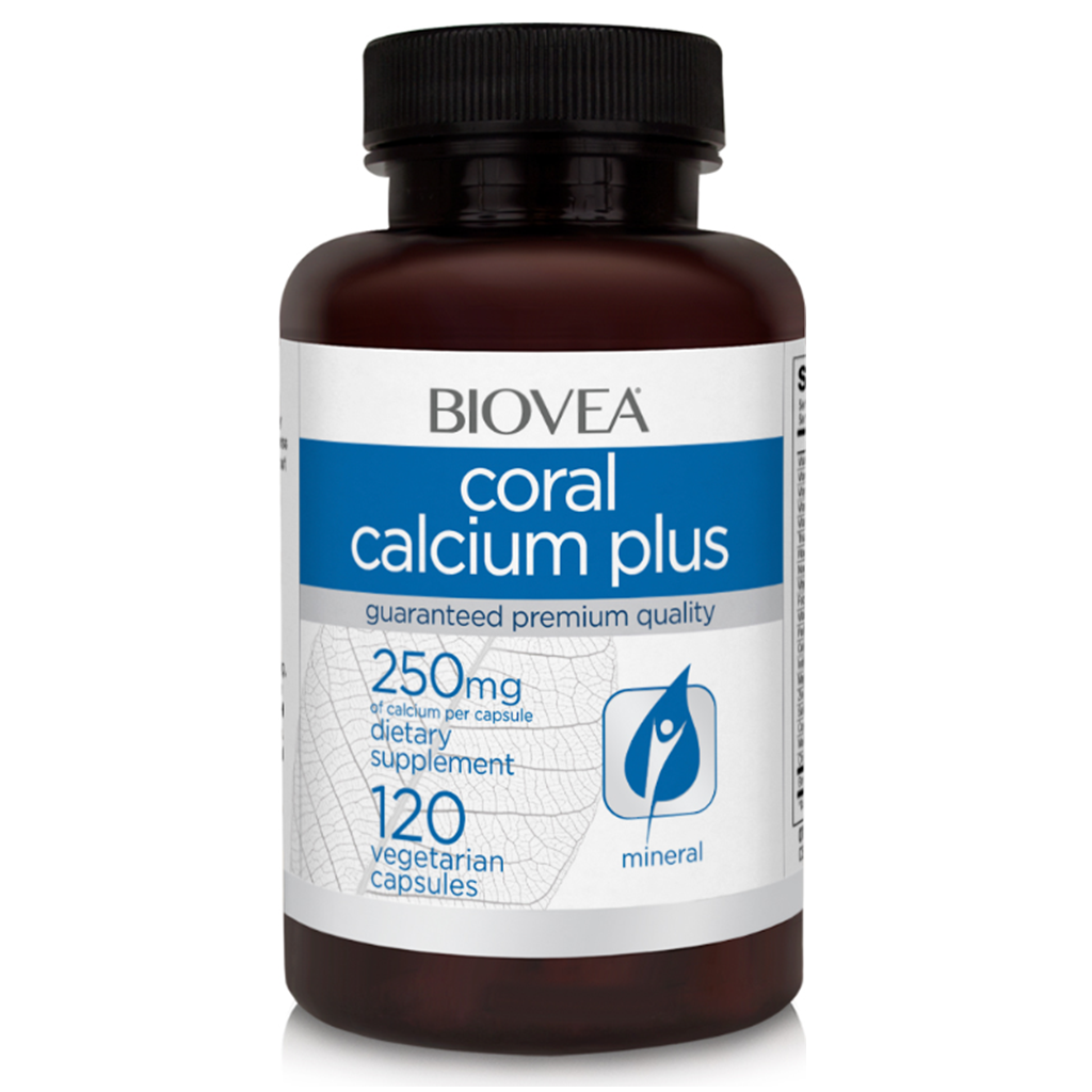 BIOVEA  CORAL CALCIUM PLUS 1000 mg / 120 Capsules