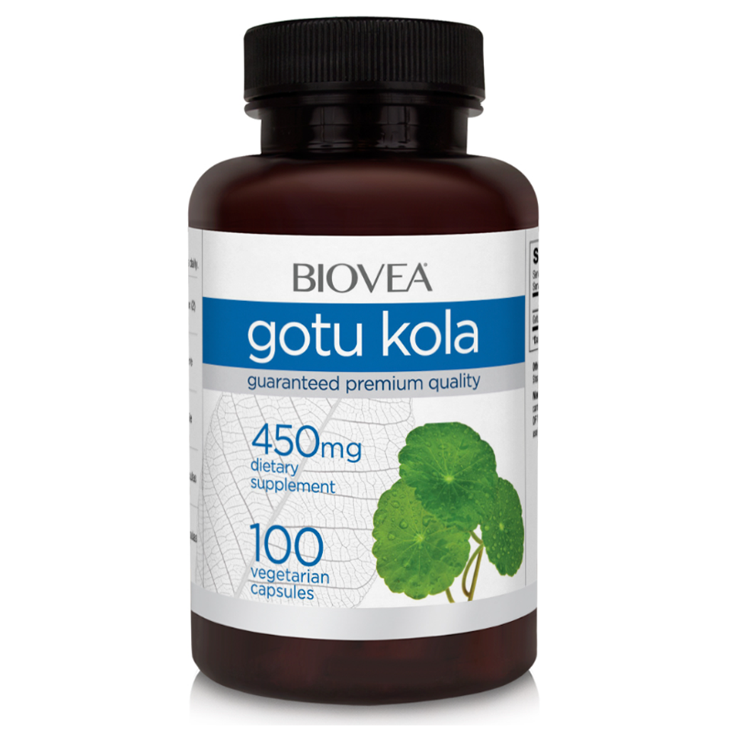 BIOVEA  GOTU KOLA 450 mg / 100 Vegetarian Capsules