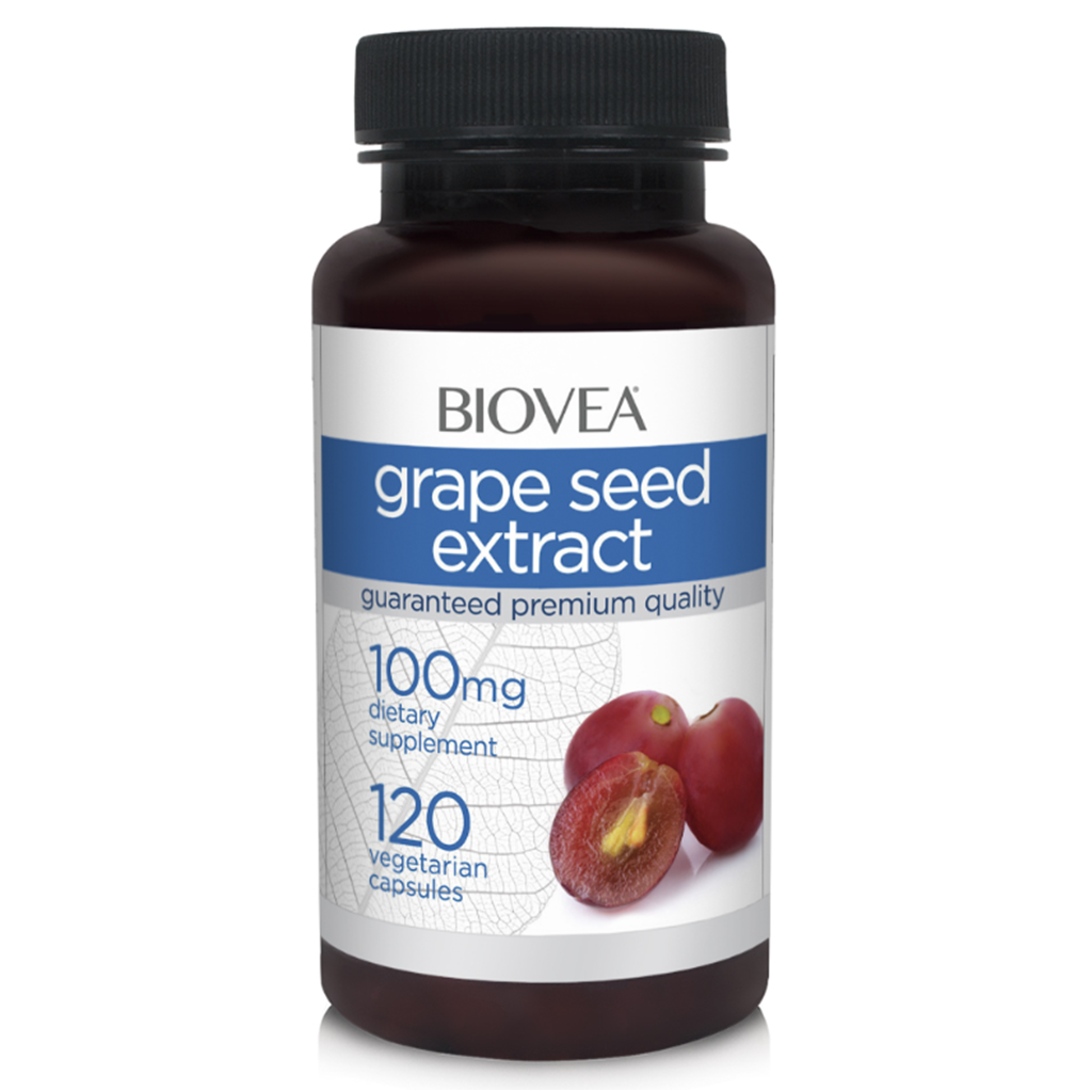 BIOVEA  GRAPE SEED EXTRACT 100 mg  / 120 Vegetarian Capsules