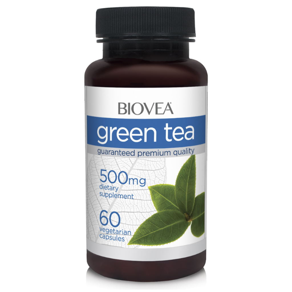 BIOVEA  GREEN TEA 500 mg / 60 Vegetarian Capsules