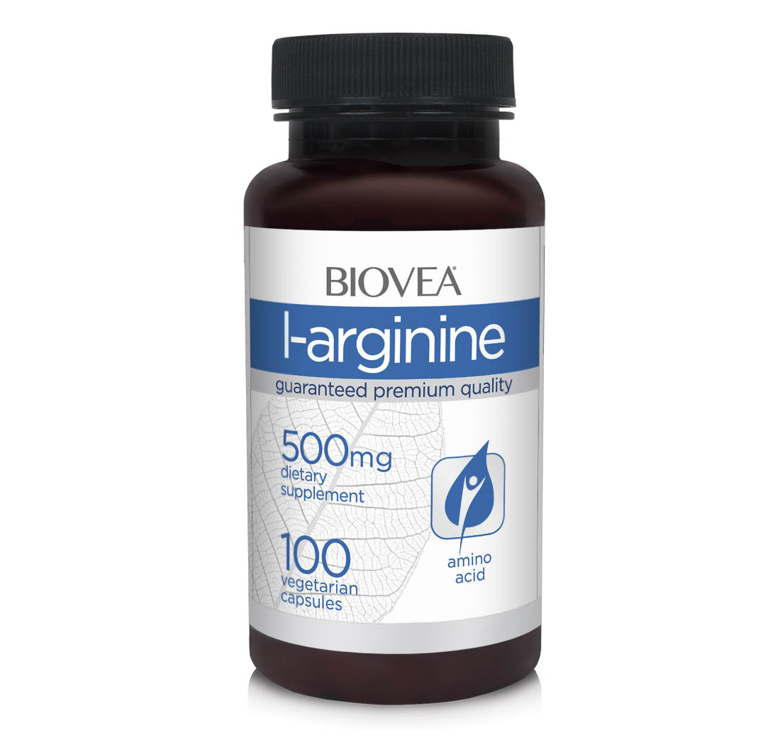 BIOVEA  L-ARGININE 500 mg / 100 Vegetarian Capsules