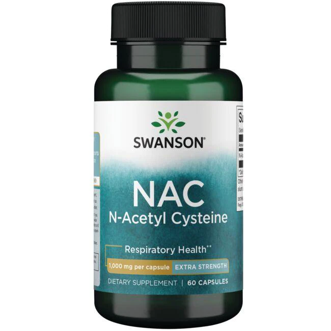 Swanson Premium - NAC N-Acetyl Cysteine 1000 mg / 60 Capsules