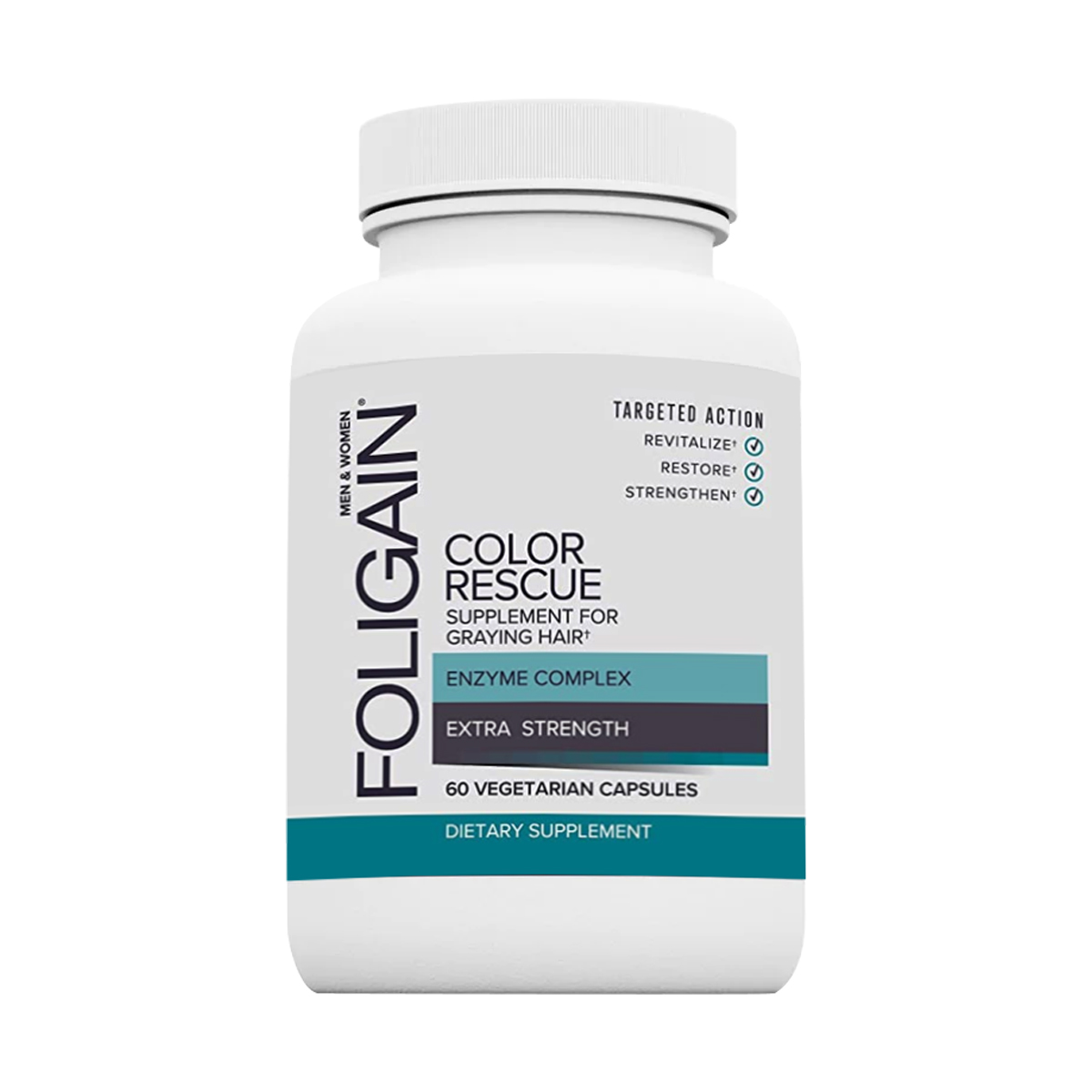 FOLIGAIN®  Color Rescue Supplement For Graying Hair / 60 Vegetarian Capsules