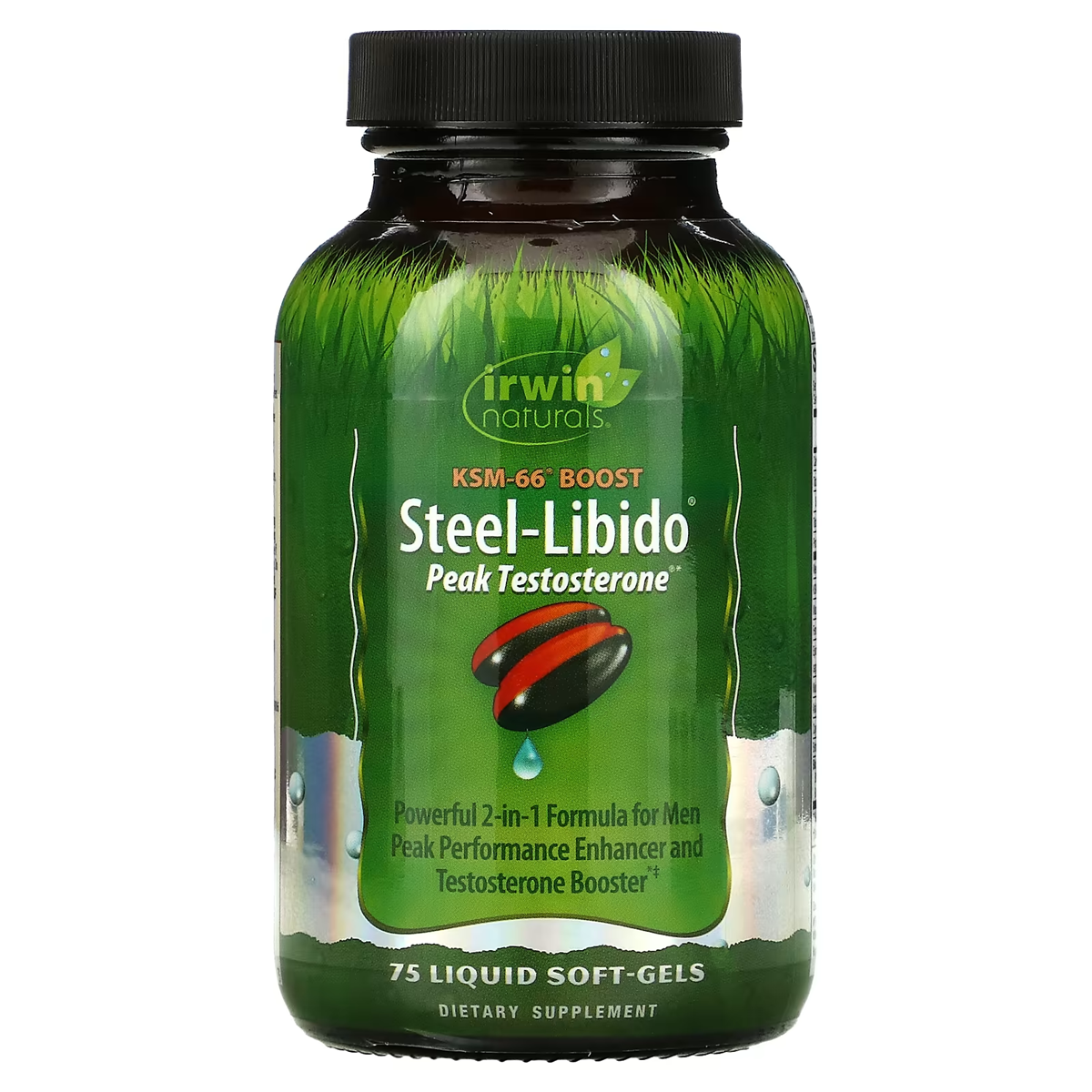 Irwin Naturals Steel-Libido Peak Testosterone (KSM-66® Booster) / 75 LIQUID SOFT-GELS