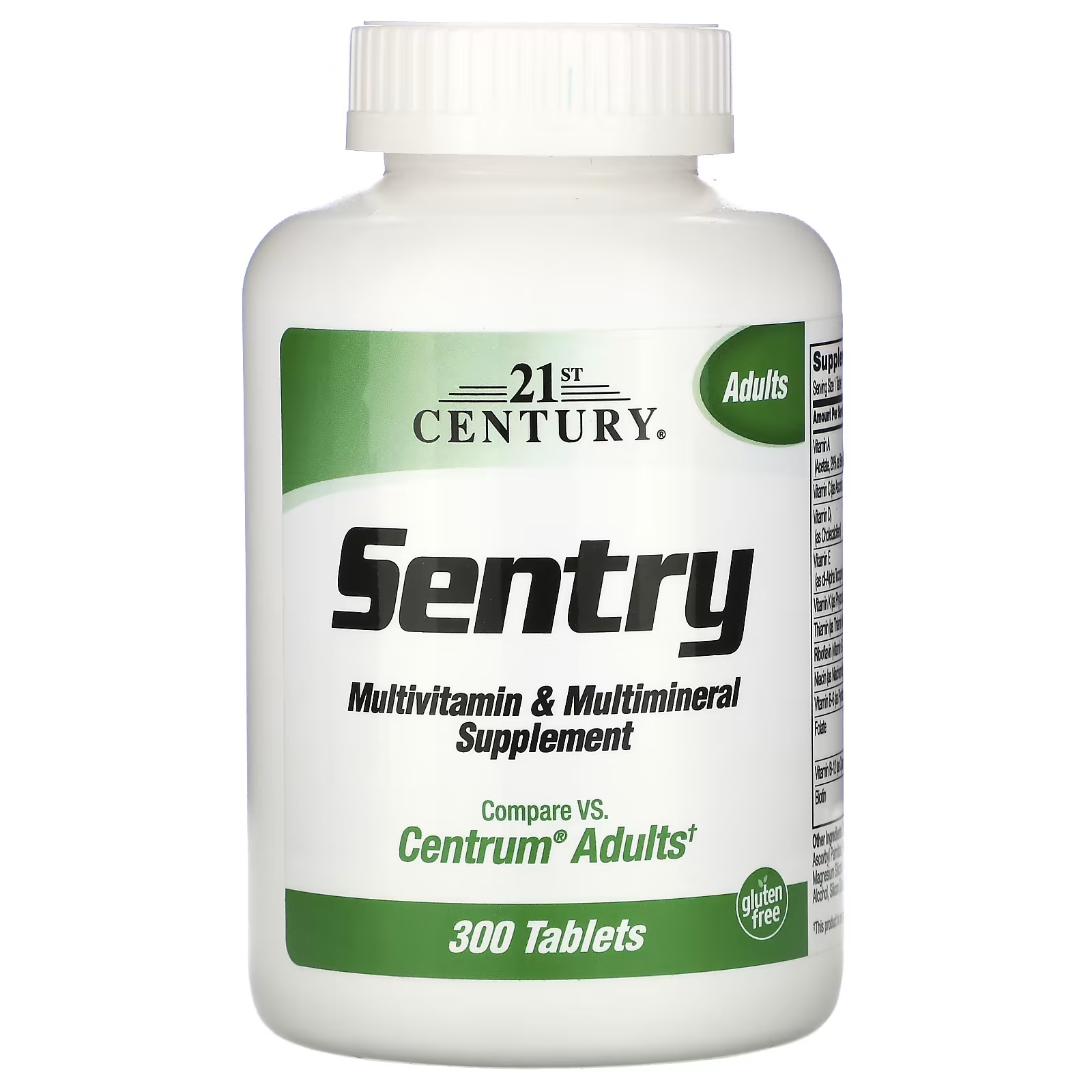 21st Century, Sentry, Adults Multivitamin & Multimineral Supplement / 300 Tablets