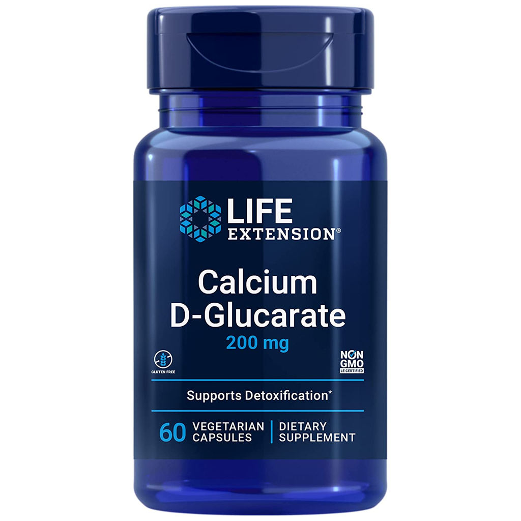 Life Extension Calcium D-Glucarate 200 mg / 60 Vegetarian Capsules