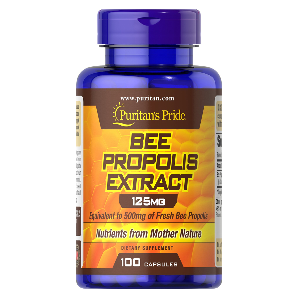 Puritan's Pride Bee Propolis Extract 500 mg. / 100 Capsules