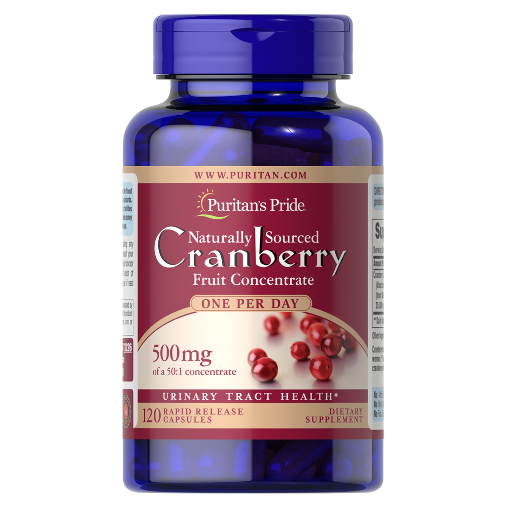 Puritan's Pride One A Day Cranberry 25,000mg. /120 Capsules
