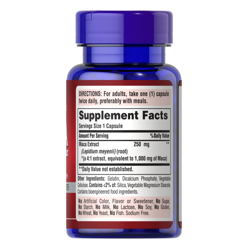 Puritan's Pride Maca 1000 mg Exotic Herb for Men 1000 mg / 60 Rapid Release Capsules
