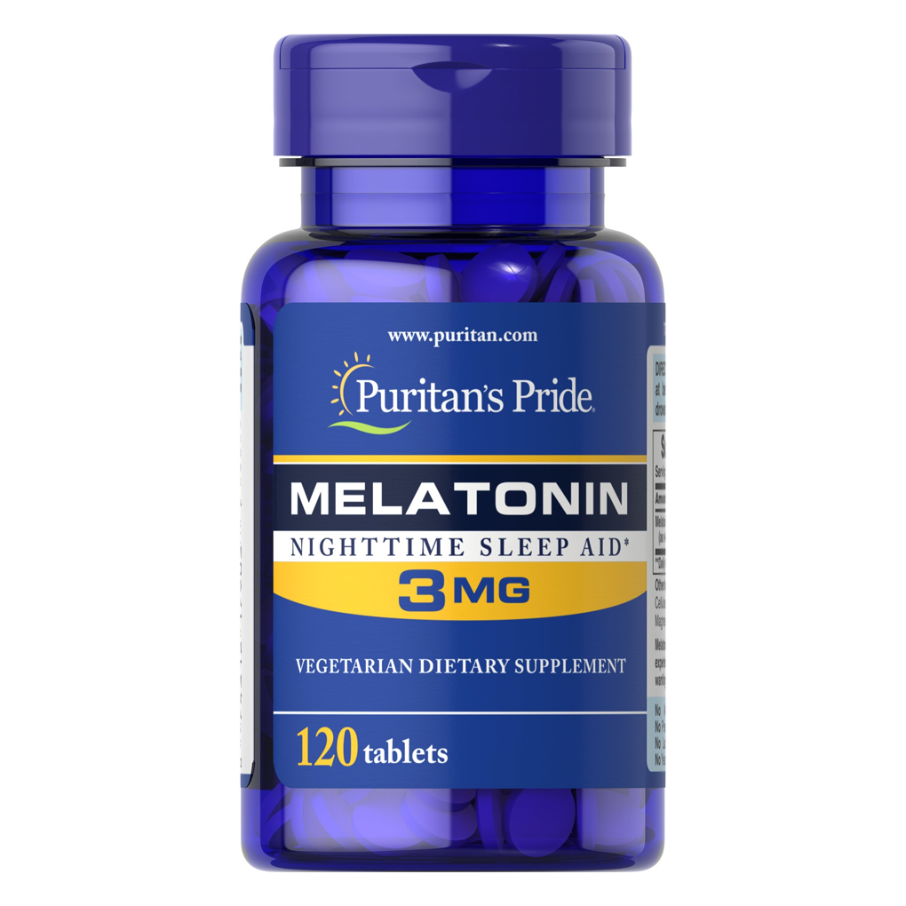 Puritan's Pride Melatonin 3 mg / 120 Tablets