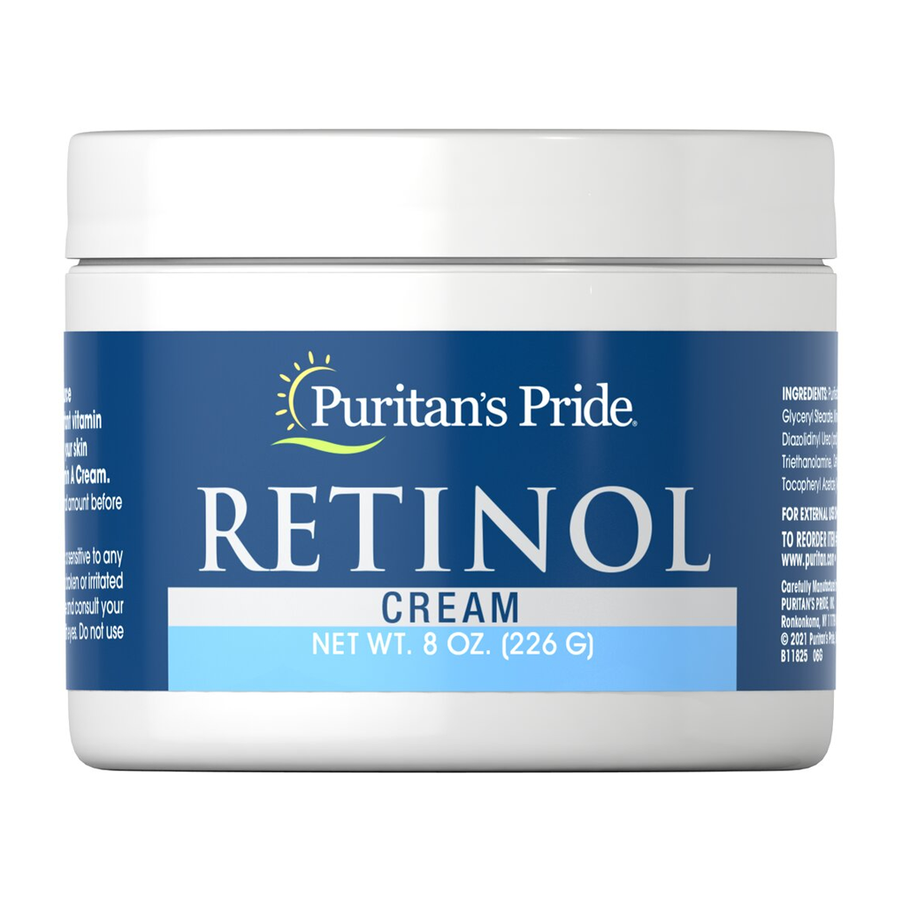 Puritan's Pride Retinol Cream (Vitamin A 100,000 IU Per Ounce) / 8 Oz. Cream ( ขวดใหญ่ สุดคุ้ม 226 กรัม )