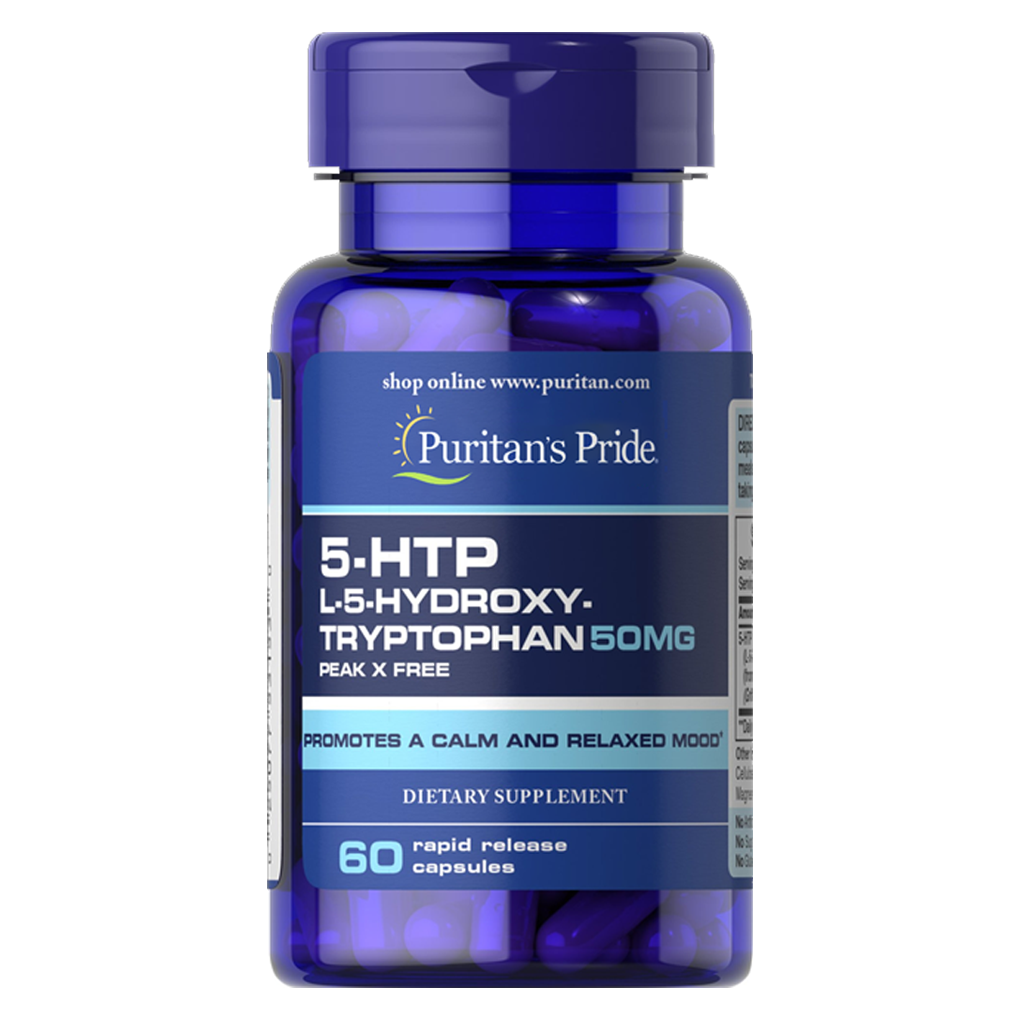 Puritan's Pride  5-HTP 50 mg (Griffonia Simplicifolia) / 60 Capsules