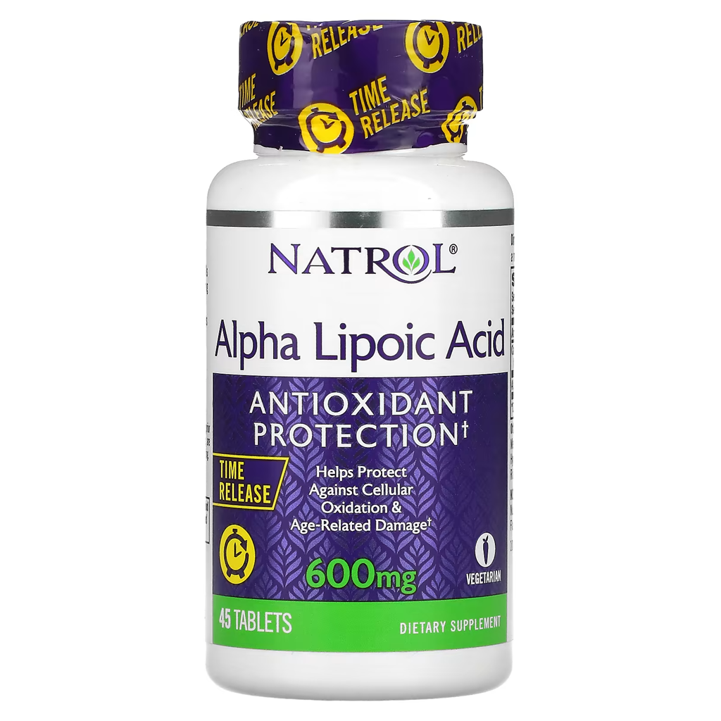 Natrol, Alpha Lipoic Acid Time Release 600 mg / 45 Tablets