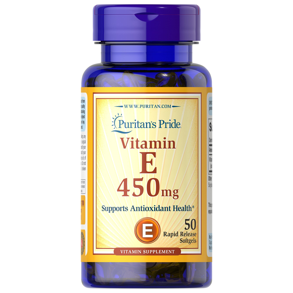 Puritan's Pride  Vitamin E 450 mg (1000 IU) / 50 Softgels