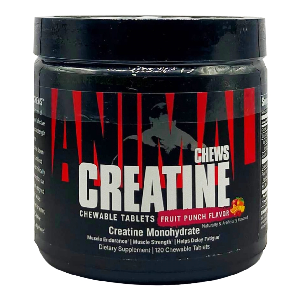 Universal Nutrition Animal Creatine Chews Fruit Punch / 120 Chewable Tablets